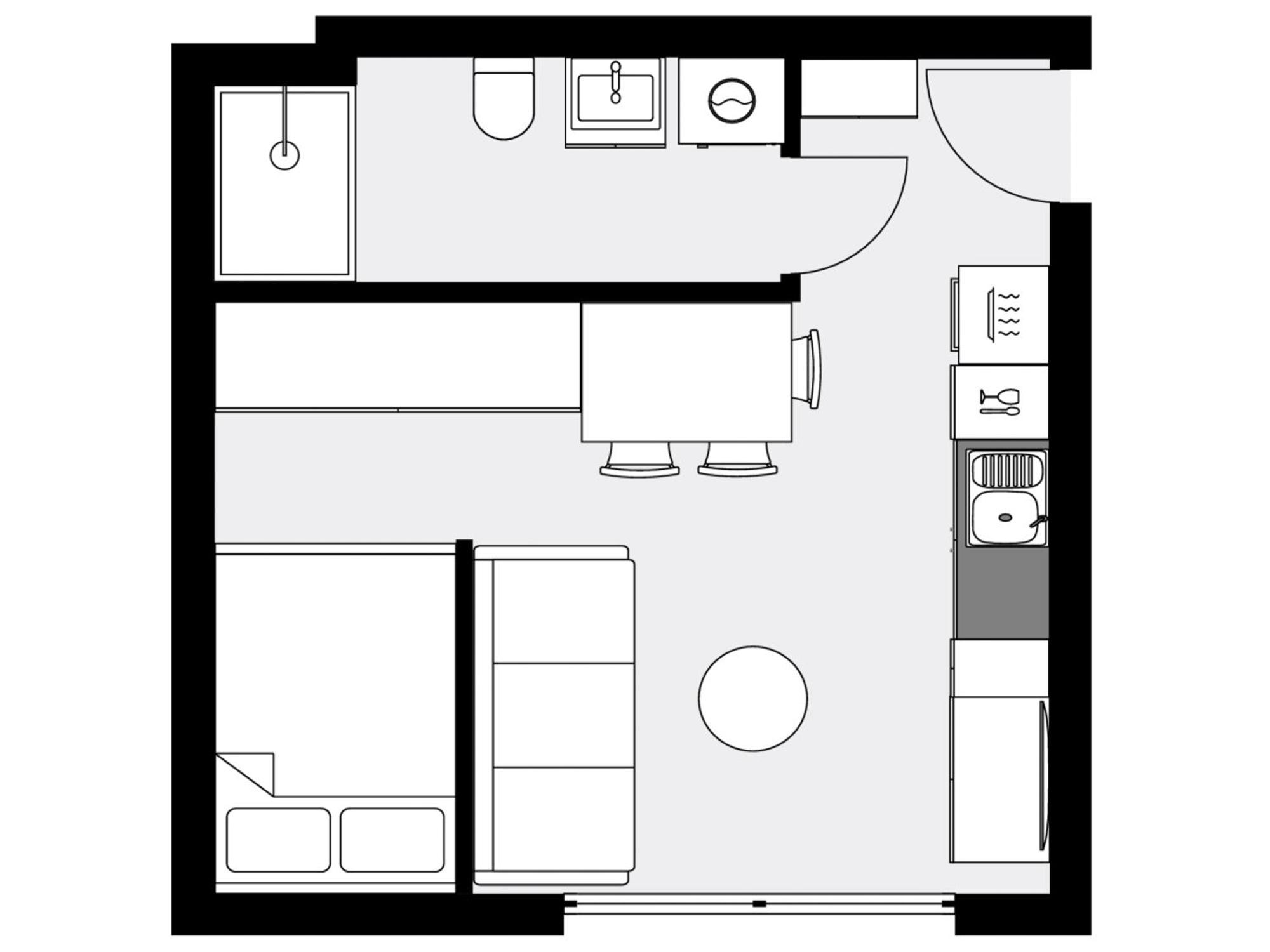 Urban Apartments Studio No 4A, Free Private Parking, Self Check-In คอร์ซุฟ ภายนอก รูปภาพ